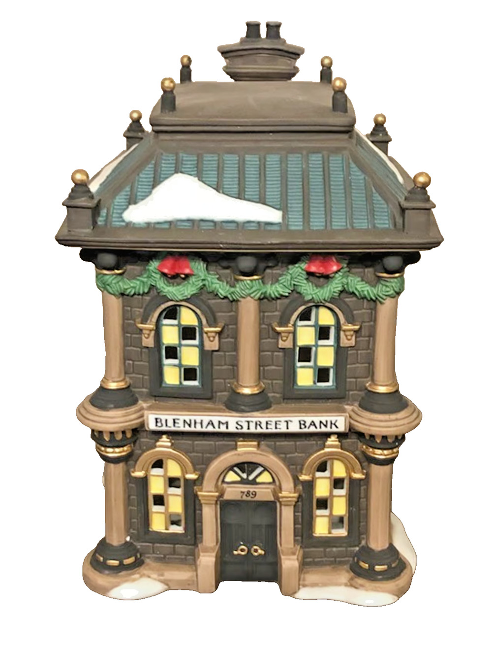Dept 56 Dickens Village Blenham Street Bank 58330 W/Box NO Light